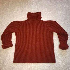 Authentic Burberry Burnt Orange Turtleneck Sweater